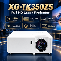 Projecteur DLP laser à courte focale XG-TK350ZS 4500 lumens Full HD 1080P, rapport de projection 0,5, pour l'éducation, les entreprises et l'utilisation commerciale