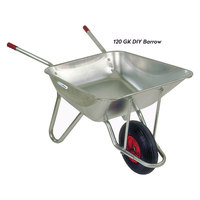 Brouette robuste en acier galvanisé et alliage d'aluminium avec plateau en aluminium, OEM pour outils de chantier