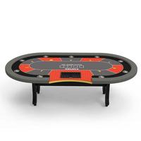 Table de poker Texas Hold'em personnalisée YH 260cm pas chère avec plateau à jetons
