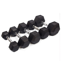 Set Dumbbell Hexagonal Berlapis Karet Profesional untuk Latihan Kekuatan di Gym - Anti-Selip, Tahan Lama, Pegangan Nyaman yang Dapat Disesuaikan, Unisex