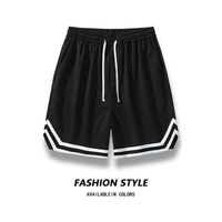 Celana Pendek Olahraga Basket Kasual Pria Ukuran Besar, Model Longgar, Bahan Tenun Polos, Pinggang Sedang, Ramah Lingkungan, Tahan Air, Bernapas, Cepat Kering