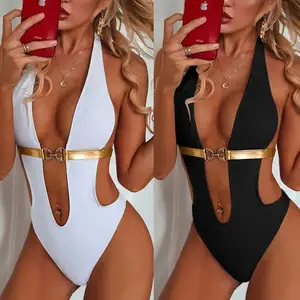 Yeni stok İki renk tasarımcı bikini üçgen üst markası mayo