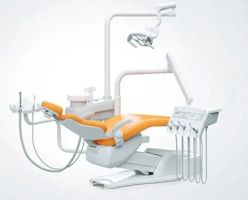 حار بيع الصين فوشان معدات طب الأسنان CE معتمد سعر كرسي طبيب أسنان