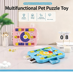 Pet <b>Interactive</b> Dog & <b>Cat</b> Puzzle Chew <b>Toys</b>-Durable Eco-Friendly Slow Feeder with Daily Treat Function - Product Image 5