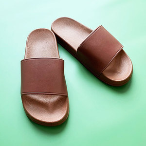Sandalias de PVC para Adultos, Antideslizantes e Impermeables, Venta al Por Mayor de Fábrica en el Reino Unido, Marca Brown - Product Image 1