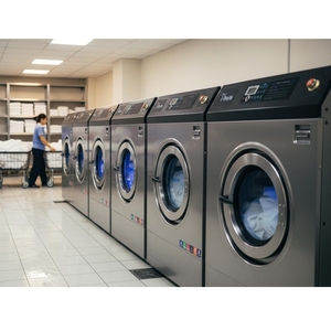 Lavatrice Commerciale in Acciaio Inossidabile con Estrattore, a Moneta, per Lavanderie Self-Service e Catene Alberghiere - Product Image 1