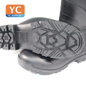 أحذية عمل مطاطية بمقدمة فولاذية للرجال، مقاومة للماء ومتينة، أحذية خرسانية للصيد والتصنيع والبناء - Product Image 6