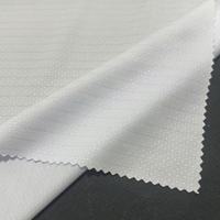 Tissu Jacquard en Polyester Blanc 100% 160cm 160gsm pour Maillot de Football Respirant, Vêtements de Sport et T-Shirt