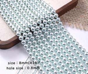 Cuentas de vidrio de 4-10mm, cuentas de vidrio de perlas de imitación, pulsera DIY, abalorios, collar, cuentas para la fabricación de joyas - Product Image 5