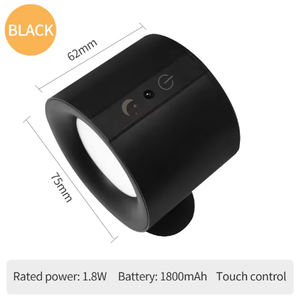 La <span class=keywords><strong>lampada</strong></span> <span class=keywords><strong>da</strong></span> <span class=keywords><strong>parete</strong></span> <span class=keywords><strong>a</strong></span> LED <span class=keywords><strong>da</strong></span> comodino della camera <span class=keywords><strong>da</strong></span> letto è ricaricabile <span class=keywords><strong>a</strong></span> <span class=keywords><strong>batteria</strong></span> Wireless360-degree <span class=keywords><strong>lampada</strong></span> <span class=keywords><strong>da</strong></span> <span class=keywords><strong>parete</strong></span> magnetica Cordless rotante - Product Image 5