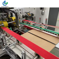 Machine automatique de production de boîtes en carton à grande vitesse avec roulement à billes pour l'emballage alimentaire et des boissons, plieuse-colleuse à colle thermofusible