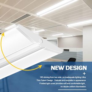 Luminaire LED enroulable de 4 pieds, 50W, ultra fin, éclairage LED pour magasin, éclairage linéaire LED pour plafond de bureau, pour garage, sans éblouissement, 5000LM - Product Image 3