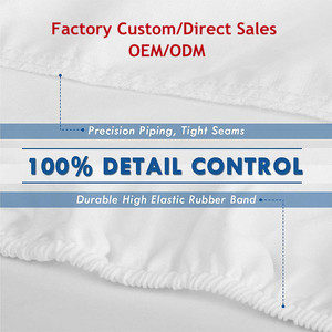 Funda protectora de colchón de algodón y poliéster, transpirable, a prueba de insectos, <span class=keywords><strong>impermeable</strong></span>, tela satinada brillante, venta al por mayor - Product Image 2