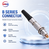 UHUB Blindage EMI Série 0B Prise Métallique Circulaire à Faible Bruit pour Transmission de Signal pour Appareil Électronique Haute Fréquence
