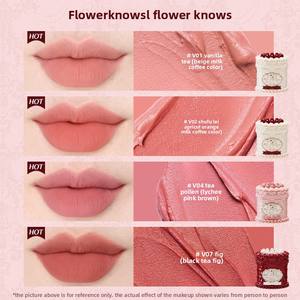 Flower Knows Strawberry Cupid Cake Lip Mud Matte Velvet Exclusive Lip Cream 9 Warna Lip Cream dengan Kuas - Product Image 3