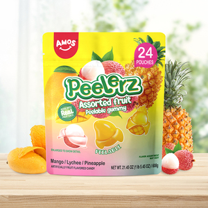 Dulces Amos Peelerz <span class=keywords><strong>Caramelos</strong></span> Pelables Gomitas Suaves Surtido de Frutas - Product Image 4