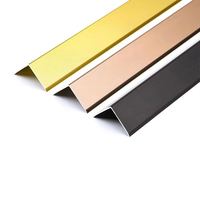 Profilé en L décoratif en aluminium pour bordure de carrelage mural d'hôtel, protection d'angle métallique