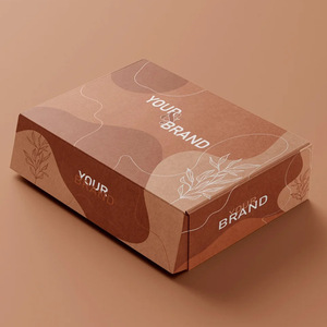 Cajas de papel corrugado cuadradas personalizadas con logotipo estampado de flores para el cuidado de la piel del <span class=keywords><strong>sushi</strong></span> Empanada envío/correo para tela de zapatos - Product Image 4