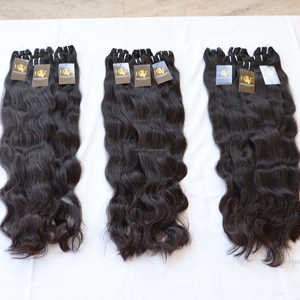 Mèches brésiliennes à cuticules alignées 100% naturelles, cheveux vierges, bruts, style Temple indien E - Product Image 1