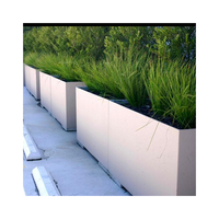 Jardinière en métal sur mesure en acier inoxydable, grande plaque de métal de différentes formes, pour l'extérieur, utilisée avec des fleurs/plantes vertes