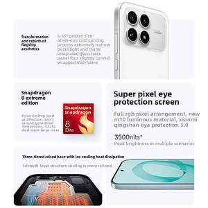 NUEVO Redmi K90 CN ROM, Teléfono Inteligente para Juegos, Teléfono Móvil para Estudiantes, Pantalla OLED de 120Hz, Carga Rápida de 100W - Product Image 5