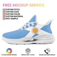 Chaussures de sport en dentelle personnalisées avec nom d'équipe, fabrication directe usine, OEM ODM, baskets respirantes et confortables avec empeigne en maille pour fans