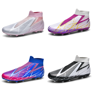 Calzini alti per adulti di nuovo stile Outdoor Spike Training <span class=keywords><strong>scarpe</strong></span> <span class=keywords><strong>da</strong></span> <span class=keywords><strong>calcio</strong></span> uomo donna resistenza all'usura professionale Zapatos futbol - Product Image 1