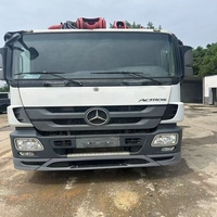 Pompe à béton Sany 49m d'occasion, modèle 2019, châssis Benz, bon état, entièrement entretenu, pour la construction