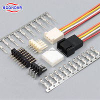 Connecteur fil-carte SCONDAR pas de 2,54 mm SCT2541 KK 10112023 10112043 2 3 4 broches pour contrôle industriel et électronique grand public