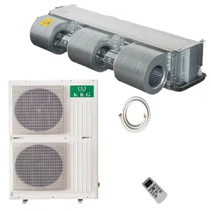 공냉식 패키지 에어컨 vrf vrv 48000btu 4 톤 5hp 12500w 덕트 팬 코일 유닛 220v 318v 440v 기후 컨트롤러