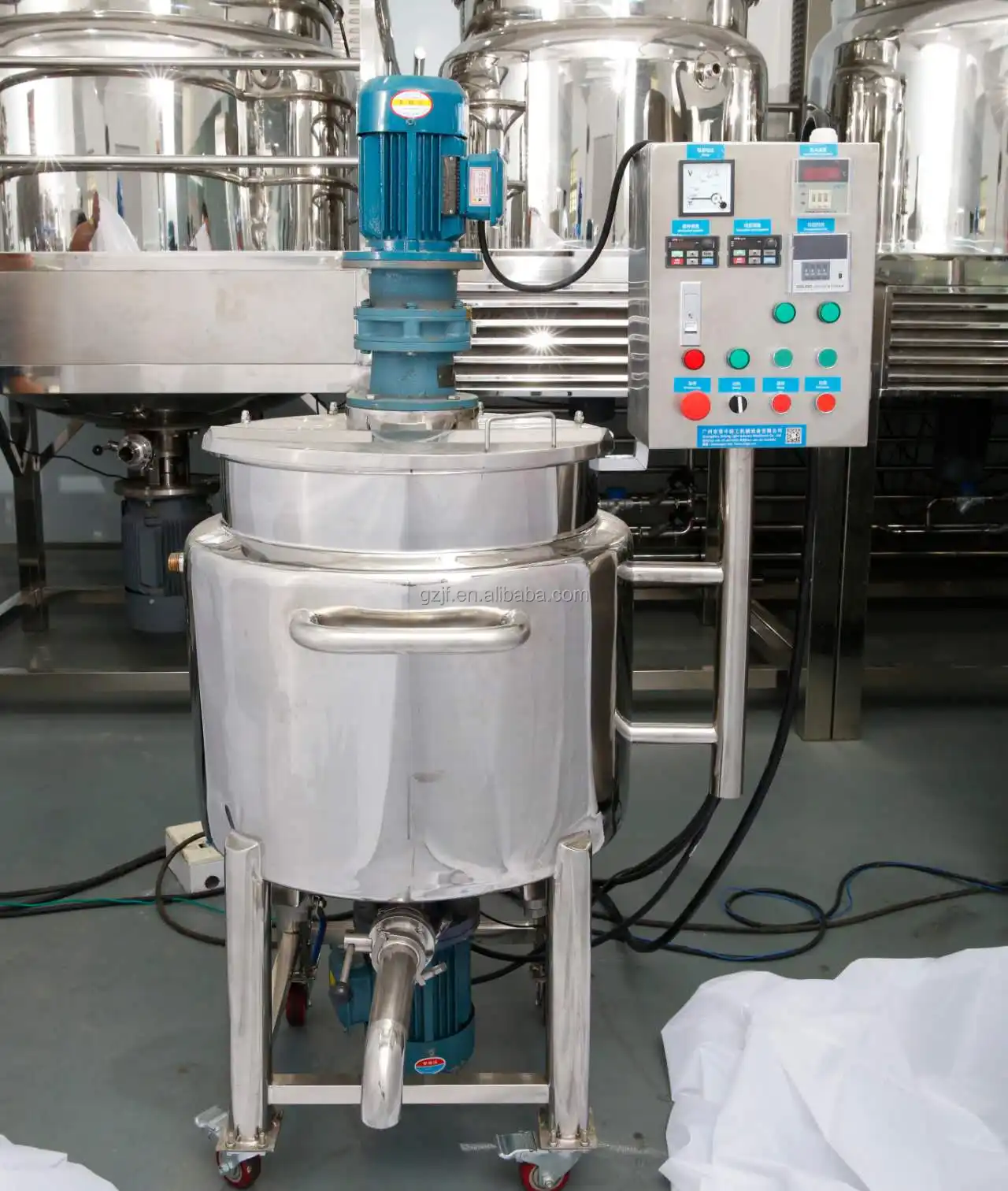 Macchina del miscelatore dell'emulsione dell'asso del serbatoio di miscelazione del liquido del sapone di miscelazione dell'inceppamento