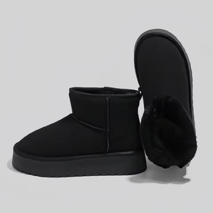 Bottes Uggs pour femmes OEM&ODM, bottes d'hiver pour la neige, fabriquées en cuir de haute qualité, adaptées à la vie quotidienne et aux conditions neigeuses - Product Image 2
