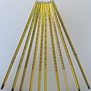 Tùy chỉnh tất cả chiều dài-50-+ 400 ℃ phòng thí nghiệm nhiệt kế thủy tinh màu đỏ chất lỏng nhiệt độ mét với PC trong suốt ống bảo vệ - Product Image 2