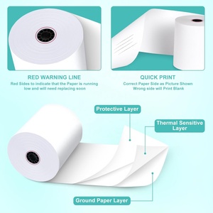 Rollo de Papel Térmico Premium de 3 1/8" X 230 pies, Papel para Recibos de 3-1/8 X 230 para Máquinas POS, Libre de BPA, Vida Útil de la Imagen de 3-5 Años - Product Image 4