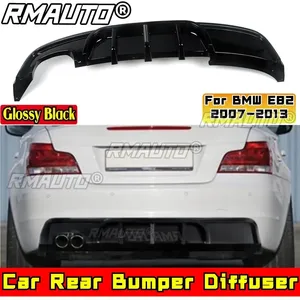 Accesorios para BMW E82 2007-2013, Protector de Parachoques Trasero para BMW E82, Estilo Deportivo, Negro Brillante, Difusor, Kit de Carrocería - Product Image 2