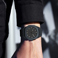 Jam Tangan Plastik Logo Kustom OEM Baru, Jam Tangan Quartz Pointer High Sense, Jam Tangan Mewah Kasual Tahan Air untuk Dekorasi
