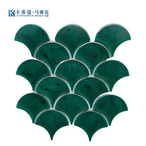 المصنعين الجملة المنخفضة بأسعار البلاط الأخضر السمك مقياس بلاط سيراميك فسيفساء السيراميك بلاط الحمام الجدران - Product Image 3