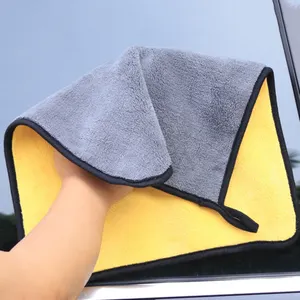 High Quality Double Layer Absorbent Plush Car Wash Towel 800gsm Microfiber Towel Car Cleaning Drying