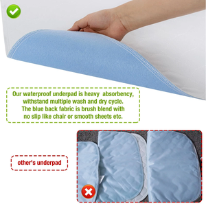 Ventes directes Coussinets d'<span class=keywords><strong>incontinence</strong></span> lavables et réutilisables <span class=keywords><strong>Protection</strong></span> de chaise de lit ultra-absorbante et étanche - Product Image 3