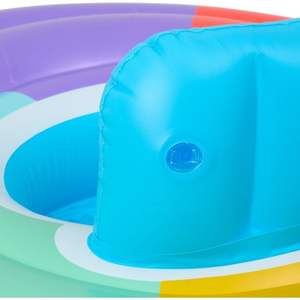 Arc-en-ciel bébé siège de piscine gonflable siège de bain flotteur <span class=keywords><strong>bateau</strong></span> pour enfants piscine flottant robuste gonflable enfants anneau de bain - Product Image 4