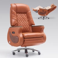 Fauteuil de bureau moderne électrique inclinable en cuir pour PDG, directeur, gestionnaire – Chaises pivotantes – Fabrication sur mesure – Vente en gros