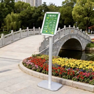 <span class=keywords><strong>Support</strong></span> de documents commercial pour bureaux, format A4, hauteur fixe, cadre à clipser, changement facile des affiches - Product Image 2