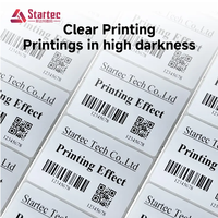 Vente en gros d'usine, papier semi-brillant auto-adhésif 80 g/m², étiquette autocollante durable, impression d'informations pour imprimante à code-barres Zebra Epson