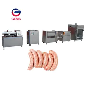 Meat Product Making Machines Meat Production Line Sausage Meat Processing Line 500kg/h Pcs/min Stainless Steel SUS304