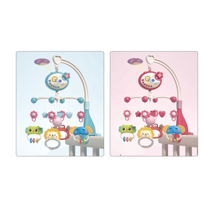 <span class=keywords><strong>Mobile</strong></span> musical de berceau avec projecteur d'étoiles RC, 400 berceuses, télécommande, fonction de minuterie et clochette rotative pour bébés - Product Image 5