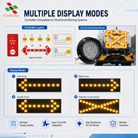 Module de signalisation lumineuse à LED ambre étanche IP68, 55 LED, 12V 24V, pour le contrôle de la circulation monté sur camion