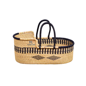 Cesta de Moisés de moda hecha a mano para Baby Doll Natural Cozy Nursery Seagrass Bassinets Vietnam Factory - Product Image 2