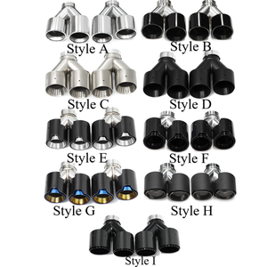 Puntas de Escape para Automóviles BMW Universales de Acero Inoxidable 304 + Fibra de Carbono Estilo Y, Punta de Silenciador Cuádruple <span class=keywords><strong>M</strong></span> Performance, Personalización Disponible - Product Image 2