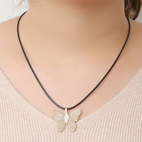 Bijoux fantaisie classique naturel véritable feuille boucles d'oreilles couleurs assorties filigrane recyclé pendentif collier