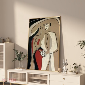 Personnalisée Moderne Meilleur <span class=keywords><strong>Couple</strong></span> Figure & Portrait Mur Art Original Peint À La Main Toile Peinture À L'huile pour La Décoration Intérieure - Product Image 3